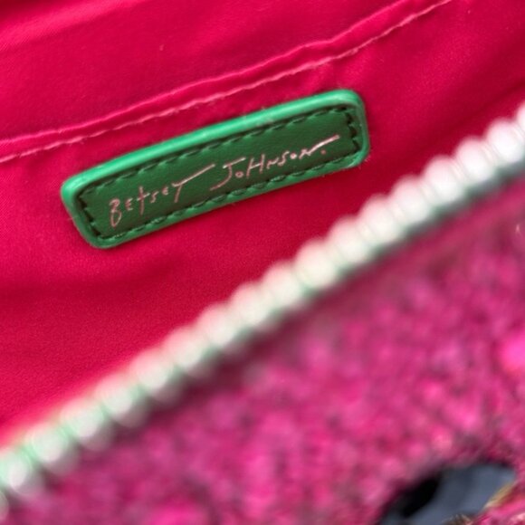 🆕 BETSEY JOHNSON 🧿 NWOT Sugar High Watermelon Bejewelled Crossbody Kitsch Bag - Picture 11 of 16